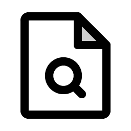 file magnifying glass duotone icon