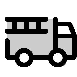 fire truck duotone icon