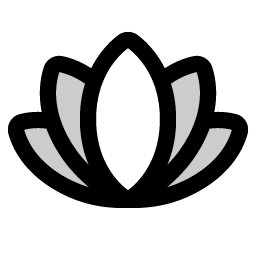 flower lotus duotone icon