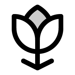 flower tulip duotone icon