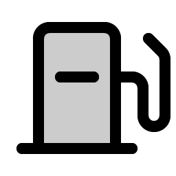 gas pump duotone icon