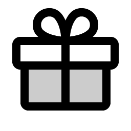 gift duotone icon