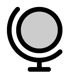 globe stand duotone icon