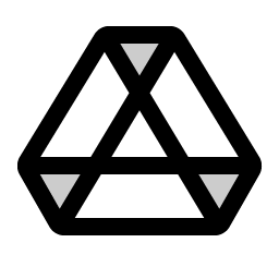 google drive logo duotone icon