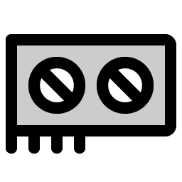 graphics card duotone icon
