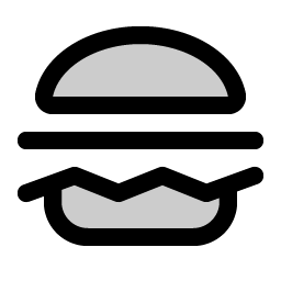 hamburger duotone icon