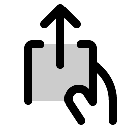 hand deposit duotone icon