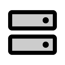 hard drives duotone icon