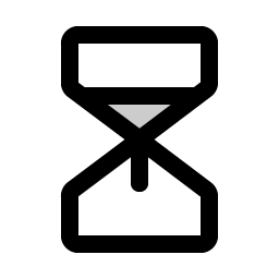 hourglass medium duotone icon