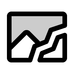 image broken duotone icon