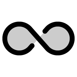infinity duotone icon
