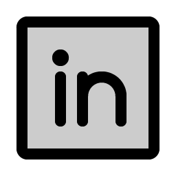 linkedin logo duotone icon