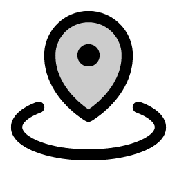 map pin area duotone icon