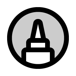 marker circle duotone icon