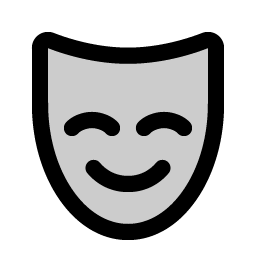 mask happy duotone icon