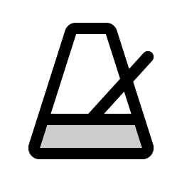 metronome duotone icon