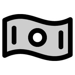 money wavy duotone icon