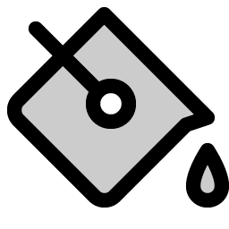 paint bucket duotone icon