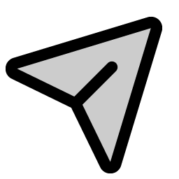 paper plane tilt duotone icon