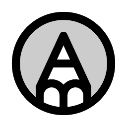 pencil circle duotone icon