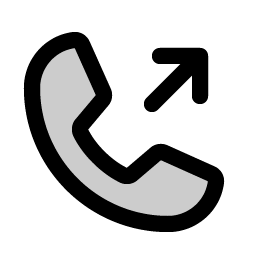 phone outgoing duotone icon