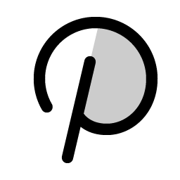 pinterest logo duotone icon