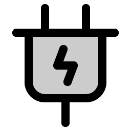 plug charging duotone icon