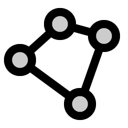 polygon duotone icon