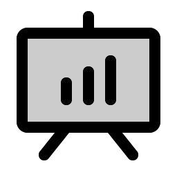 presentation chart duotone icon