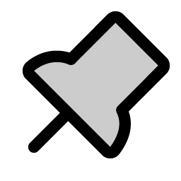 push pin duotone icon