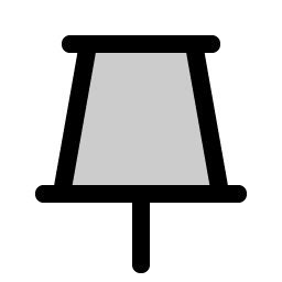 push pin simple duotone icon