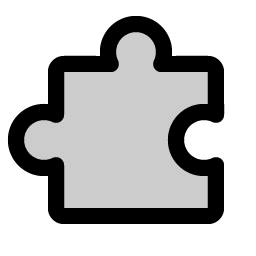 puzzle piece duotone icon