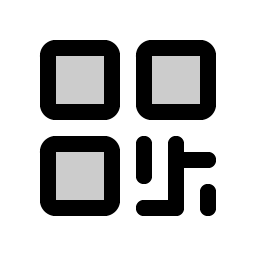 qr code duotone icon