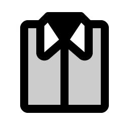 shirt folded duotone icon