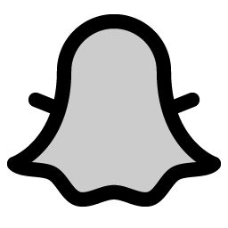 snapchat logo duotone icon