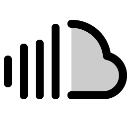 soundcloud logo duotone icon