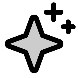 sparkle duotone icon