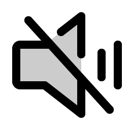 speaker simple slash duotone icon