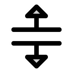 split vertical duotone icon