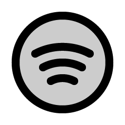 spotify logo duotone icon