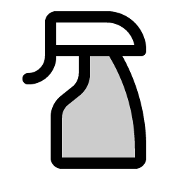 spray bottle duotone icon