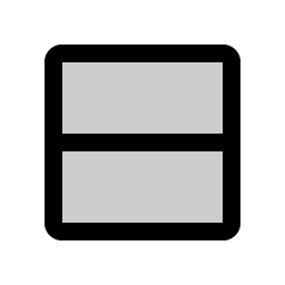 square split vertical duotone icon