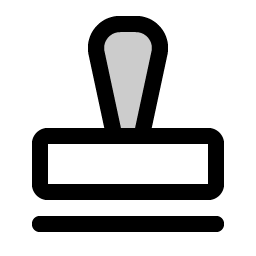 stamp duotone icon