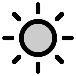 sun duotone icon