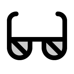 sunglasses duotone icon