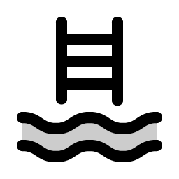 swimming pool duotone icon