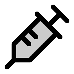 syringe duotone icon