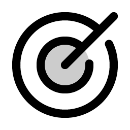 target duotone icon