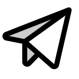 telegram logo duotone icon