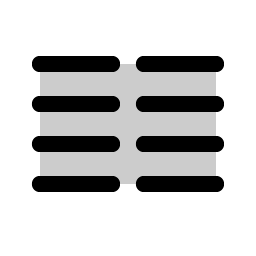 text columns duotone icon